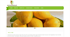 Desktop Screenshot of indiabazaarmn.com